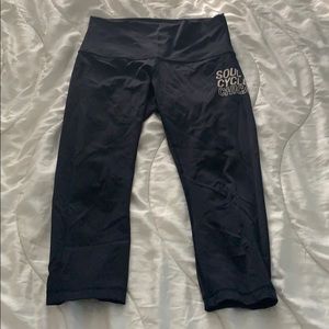 Navy blue soul cycle chicago lululemon Capris